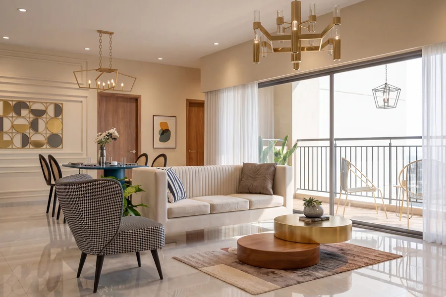 Living room at Ebony, Brigade Orchards